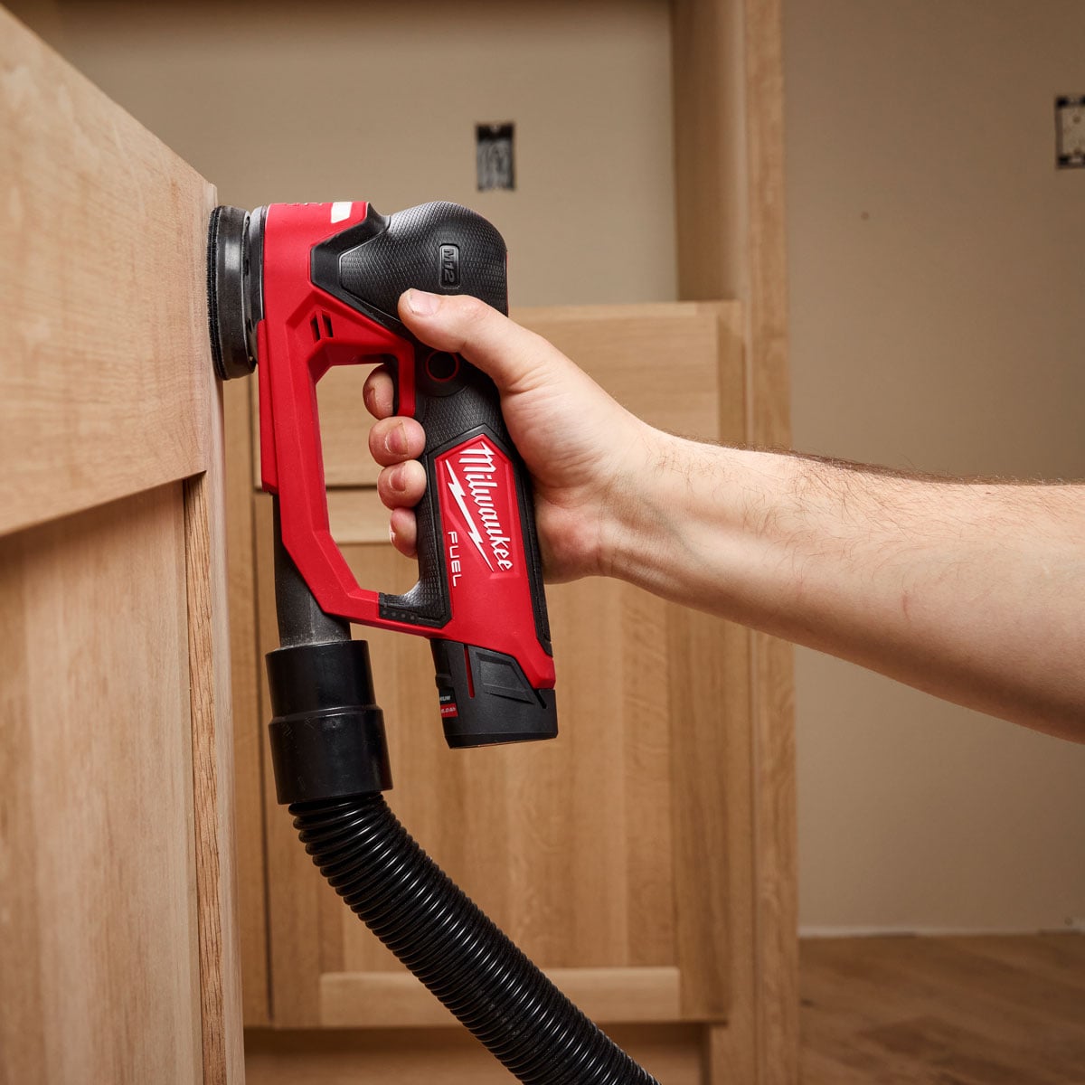 Milwaukee M12 M12FSDR75-0 FUEL 75mm Random Orbit Sander with Free Bag